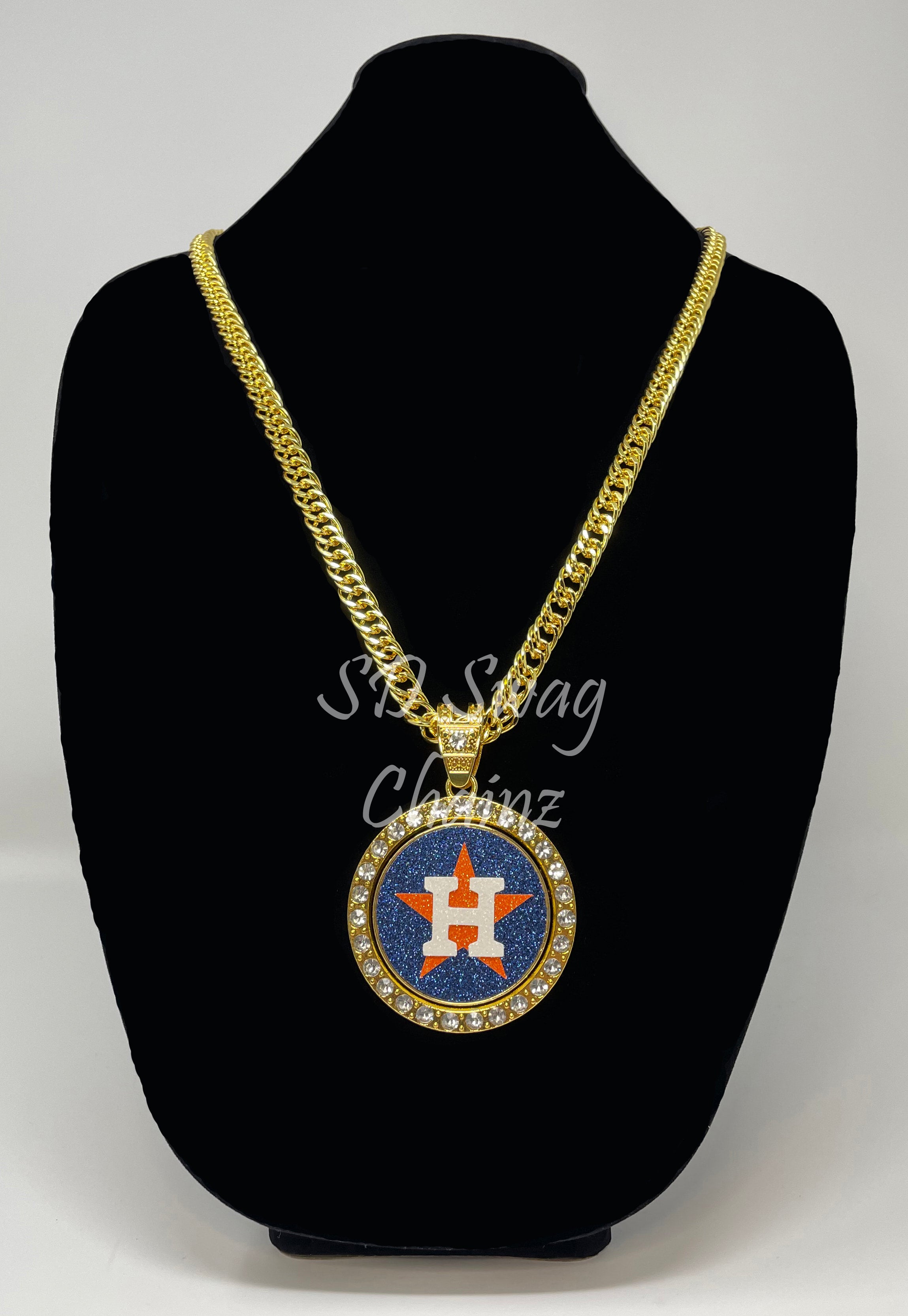 Sterling Silver Houston Astros World Series 2017 Necklace SS006AST17-18