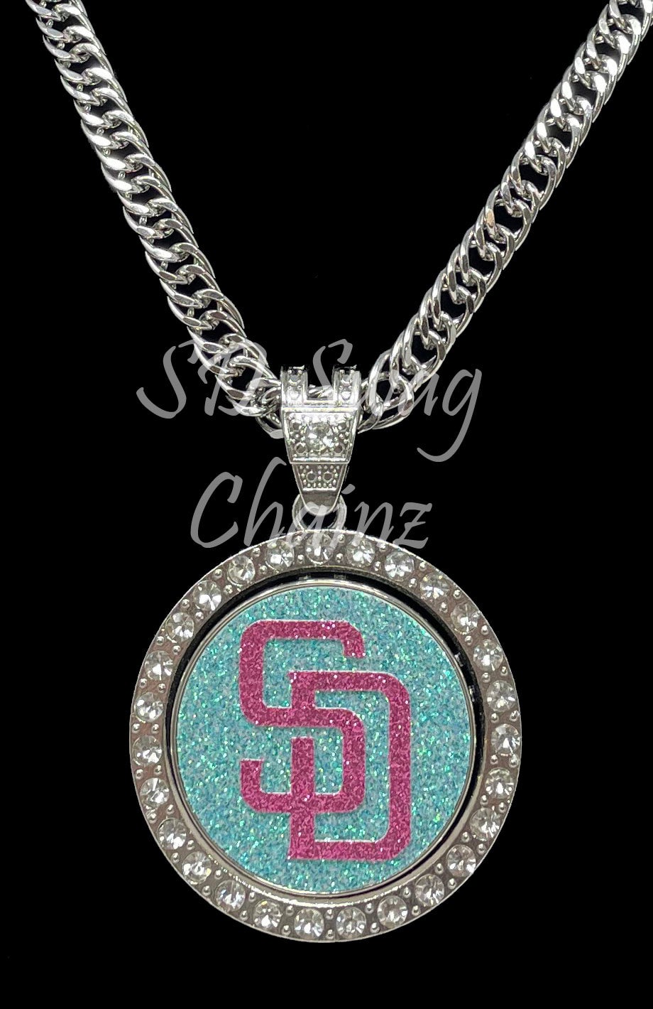 San Diego Padres Swag Chain Spinning Gold Costume Jewelry